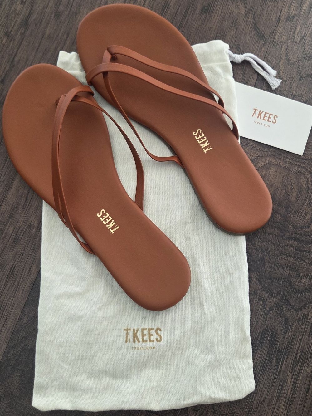 TKEES LIRI Women's Strappy Minimal Sandals in Terra, Size 8 US/39 EUR
